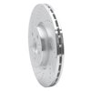 631-27036L Drilled/Slotted Brake Rotor [Silver], 2007-2016 Volvo, Position: Front Left - image 2
