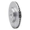631-27041L Drilled/Slotted Brake Rotor [Silver], 2007-2018 Multiple Makes/Models, Position: Front Left - image 2