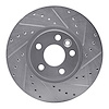 631-27041R Drilled/Slotted Brake Rotor [Silver], 2007-2018 Multiple Makes/Models, Position: Front Right - image 1