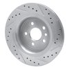 631-27044L Drilled/Slotted Brake Rotor [Silver], 2010-2017 Volvo, Position: Rear Left - image 4