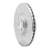 631-27051R Drilled/Slotted Brake Rotor [Silver], Fits Select Multiple Makes/Models, Position: Front Right - image 2