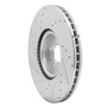 631-27051R Drilled/Slotted Brake Rotor [Silver], Fits Select Multiple Makes/Models, Position: Front Right - image 4
