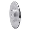 631-27052R Drilled/Slotted Brake Rotor [Silver], Fits Select Volvo, Position: Rear Right - image 2