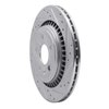 631-27060R Drilled/Slotted Brake Rotor [Silver], 2008-2018 Volvo, Position: Rear Right - image 2