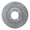 631-28000L Drilled/Slotted Brake Rotor [Silver], 1969-1989 Peugeot, Position: Front Left