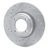 631-28000L Drilled/Slotted Brake Rotor [Silver], 1969-1989 Peugeot, Position: Front Left - image 2