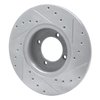 631-28000L Drilled/Slotted Brake Rotor [Silver], 1969-1989 Peugeot, Position: Front Left - image 4