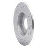 631-28005R Drilled/Slotted Brake Rotor [Silver], 1989-1991 Peugeot, Position: Rear Right - image 4