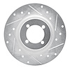 631-31000R Drilled/Slotted Brake Rotor [Silver], 1967-1976 BMW, Position: Front Right - image 1