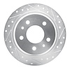631-31015R Drilled/Slotted Brake Rotor [Silver], 1982-1989 BMW, Position: Rear Right - image 1