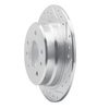 631-31015R Drilled/Slotted Brake Rotor [Silver], 1982-1989 BMW, Position: Rear Right - image 2