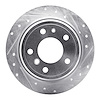 631-31016R Drilled/Slotted Brake Rotor [Silver], 1981-1986 BMW, Position: Rear Right - image 1