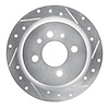 631-31018R Drilled/Slotted Brake Rotor [Silver], 1984-1991 BMW, Position: Rear Right - image 1