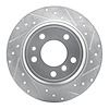 631-31024R Drilled/Slotted Brake Rotor [Silver], 1989-1995 BMW, Position: Rear Right - image 1