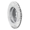 631-31025L Drilled/Slotted Brake Rotor [Silver], 1988-1994 BMW, Position: Rear Left - image 4