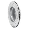 631-31025R Drilled/Slotted Brake Rotor [Silver], 1988-1994 BMW, Position: Rear Right - image 4