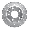 631-31026R Drilled/Slotted Brake Rotor [Silver], 1988-1991 BMW, Position: Rear Right - image 1
