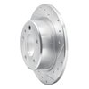 631-31026R Drilled/Slotted Brake Rotor [Silver], 1988-1991 BMW, Position: Rear Right - image 2