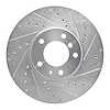 631-31029R Drilled/Slotted Brake Rotor [Silver], 1991-2001 BMW, Position: Front Right - image 1