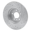 631-31030L Drilled/Slotted Brake Rotor [Silver], 1991-2001 BMW, Position: Rear Left - image 4