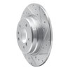 631-31030R Drilled/Slotted Brake Rotor [Silver], 1991-2001 BMW, Position: Rear Right - image 2