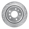 631-31032R Drilled/Slotted Brake Rotor [Silver], 1991-1995 BMW, Position: Rear Right - image 1