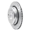 631-31032R Drilled/Slotted Brake Rotor [Silver], 1991-1995 BMW, Position: Rear Right - image 2