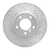 631-31036D Drilled/Slotted Brake Rotor [Silver], 1995-2002 BMW, Position: Left Front - image 1
