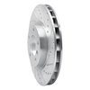 631-31036D Drilled/Slotted Brake Rotor [Silver], 1995-2002 BMW, Position: Left Front - image 2