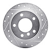631-31039R Drilled/Slotted Brake Rotor [Silver], 1995-1999 BMW, Position: Rear Right - image 1