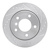 631-31042R Drilled/Slotted Brake Rotor [Silver], 1996-2005 BMW, Position: Rear Right - image 1