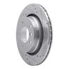 631-31047R Drilled/Slotted Brake Rotor [Silver], 1999-2006 BMW, Position: Rear Right - image 2