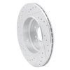 631-31050R Drilled/Slotted Brake Rotor [Silver], 2000-2006 BMW, Position: Rear Right - image 4