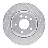 631-31053R Drilled/Slotted Brake Rotor [Silver], 2001-2006 BMW, Position: Rear Right - image 1