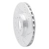 631-31054D Drilled/Slotted Brake Rotor [Silver], 2001-2006 BMW, Position: Left Front - image 2