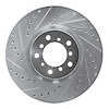 631-31057D Drilled/Slotted Brake Rotor [Silver], 2000-2003 BMW, Position: Right Front - image 1