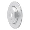 631-31066L Drilled/Slotted Brake Rotor [Silver], 2004-2010 BMW, Position: Rear Left - image 2