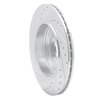 631-31066R Drilled/Slotted Brake Rotor [Silver], 2004-2010 BMW, Position: Rear Right - image 4