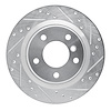 631-31068R Drilled/Slotted Brake Rotor [Silver], 2006-2013 BMW, Position: Rear Right - image 1