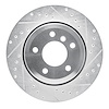 631-31075R Drilled/Slotted Brake Rotor [Silver], 2006-2010 BMW, Position: Rear Right - image 1