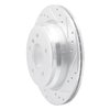 631-31081R Drilled/Slotted Brake Rotor [Silver], 2006-2015 BMW, Position: Rear Right - image 2