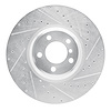 631-31083R Drilled/Slotted Brake Rotor [Silver], 2007-2008 BMW, Position: Front Right - image 1