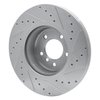 631-31085L Drilled/Slotted Brake Rotor [Silver], 2006-2013 BMW, Position: Front Left - image 4