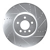 631-31093D Drilled/Slotted Brake Rotor [Silver], 2009-2017 BMW, Position: Right Front - image 1
