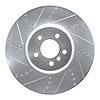 631-31094D Drilled/Slotted Brake Rotor [Silver], 2009-2017 BMW, Position: Left Front - image 1