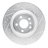 631-31095R Drilled/Slotted Brake Rotor [Silver], 2009-2019 BMW, Position: Rear Right - image 1