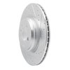 631-31095R Drilled/Slotted Brake Rotor [Silver], 2009-2019 BMW, Position: Rear Right - image 2