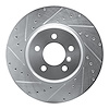 631-31097L Drilled/Slotted Brake Rotor [Silver], 2011-2019 BMW, Position: Front Left - image 1