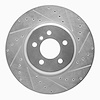 631-31097R Drilled/Slotted Brake Rotor [Silver], 2011-2019 BMW, Position: Front Right