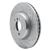 631-31097R Drilled/Slotted Brake Rotor [Silver], 2011-2019 BMW, Position: Front Right - image 2
